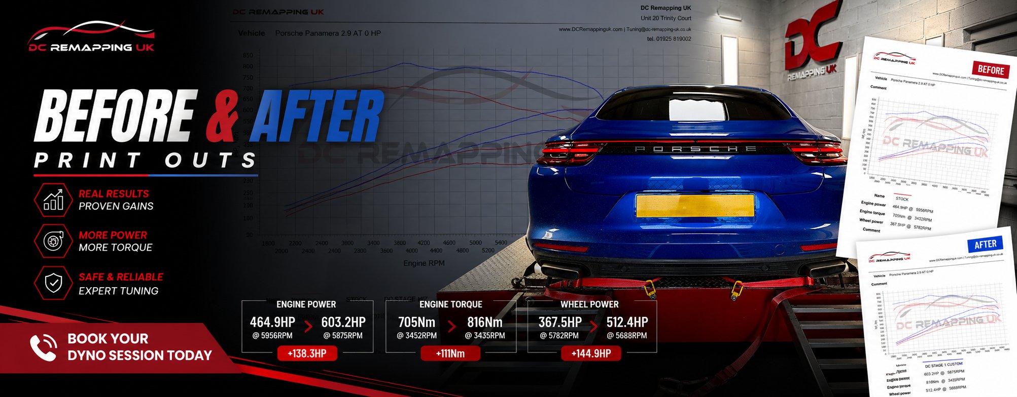 DC Remapping UK — in-house 4WD dyno