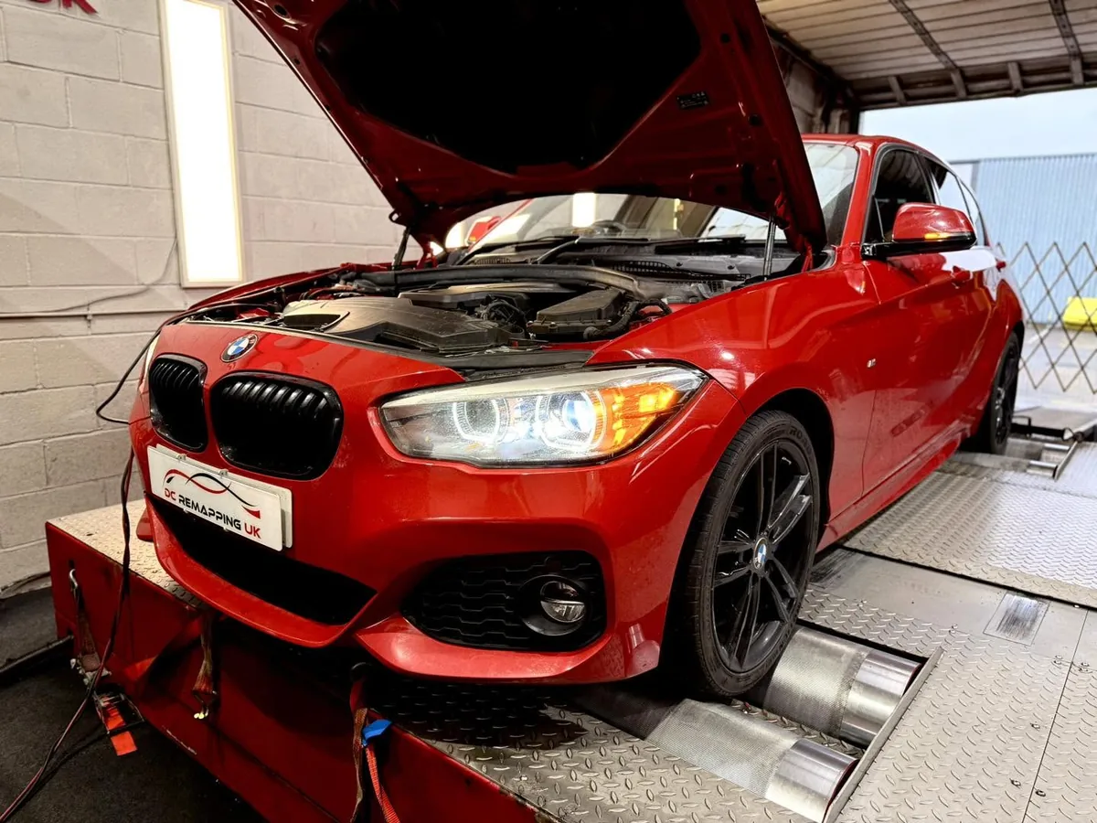 BMW 118d F20 on the 4WD linked dyno at DC Remapping UK