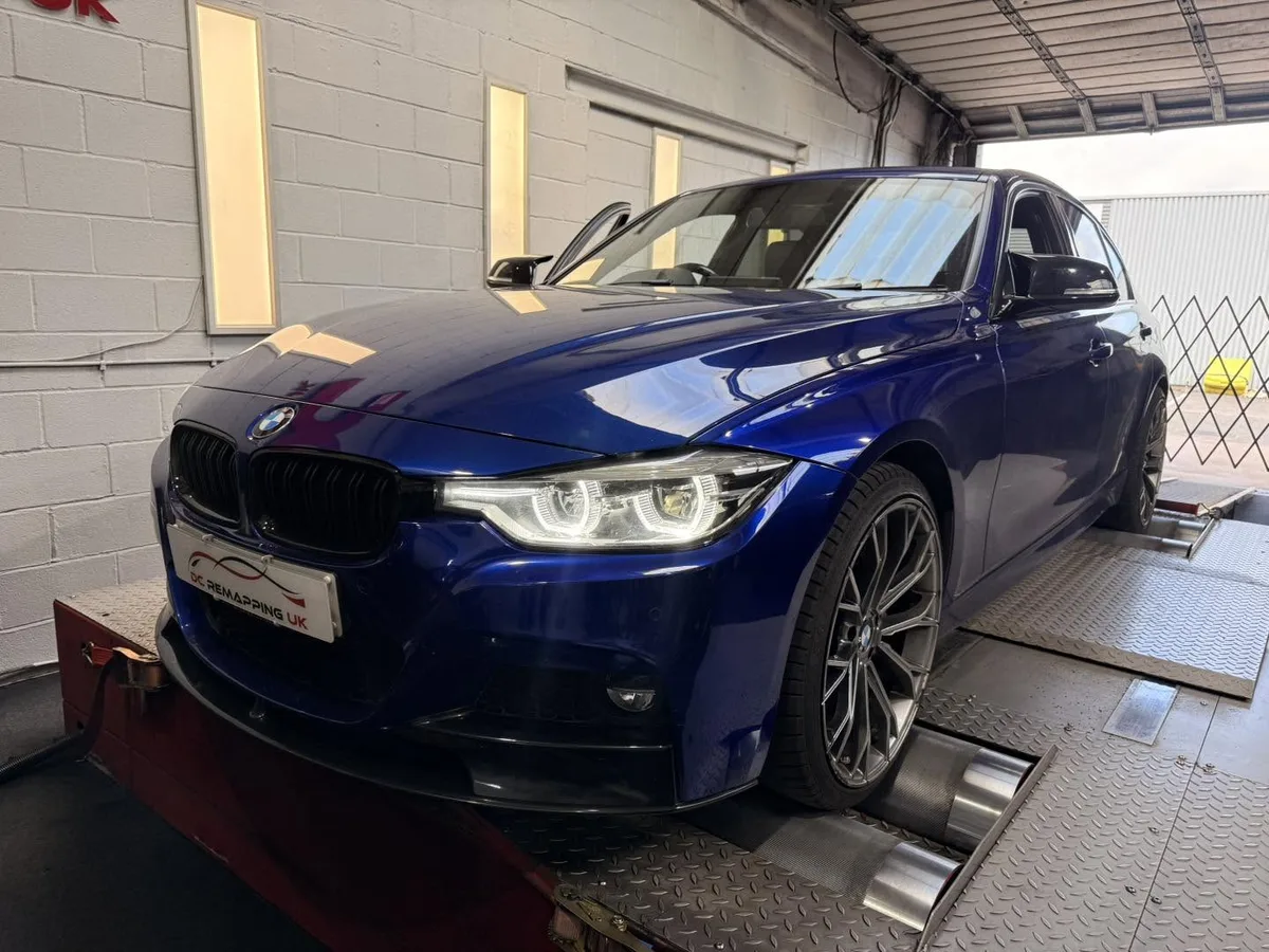 BMW 335d F30 on the 4WD linked dyno at DC Remapping UK