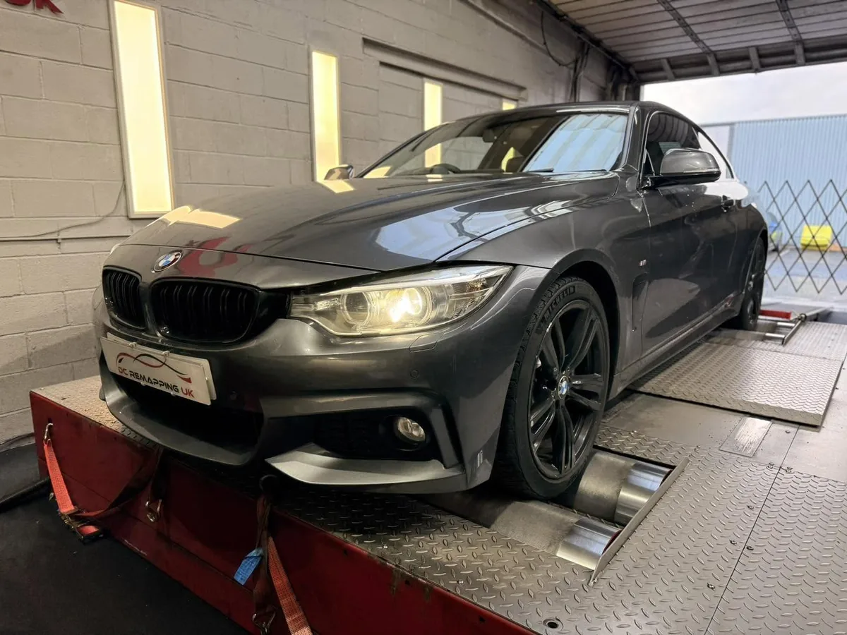 BMW 420d on the 4WD linked dyno at DC Remapping UK