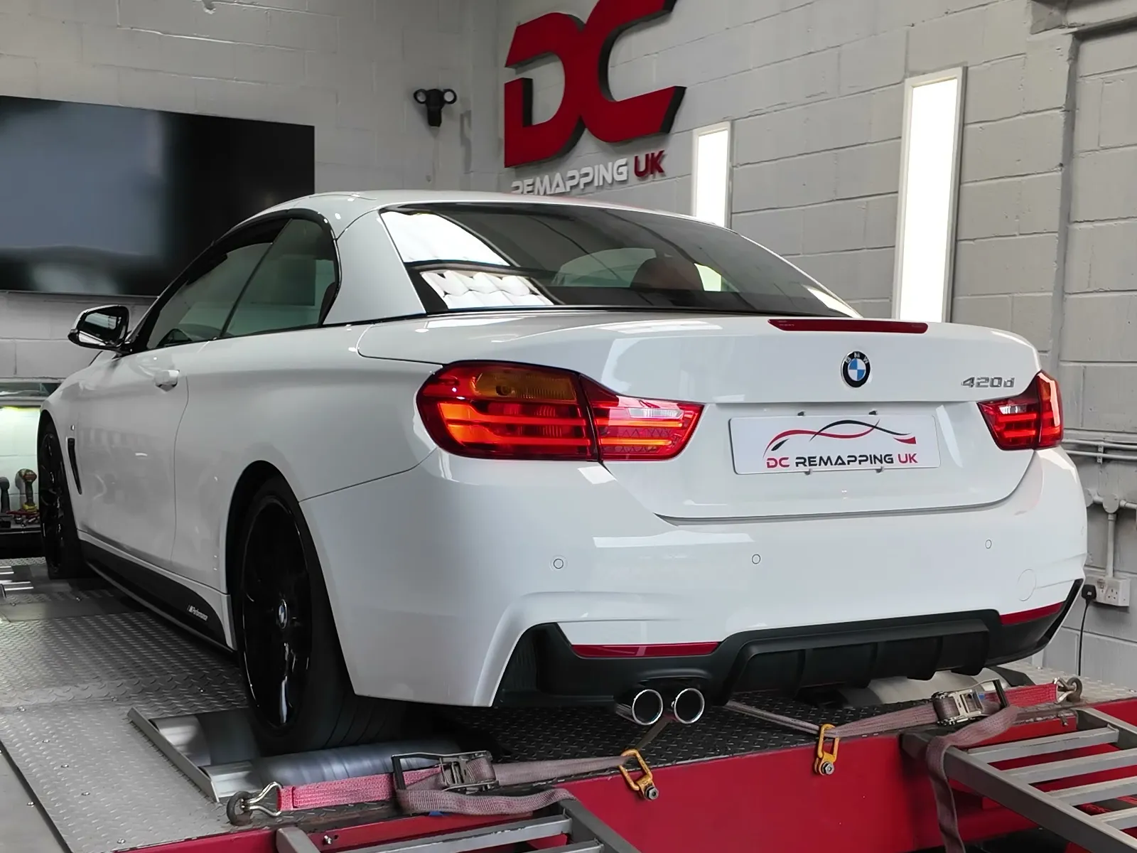 BMW 420d on the DC Remapping UK 4WD dyno