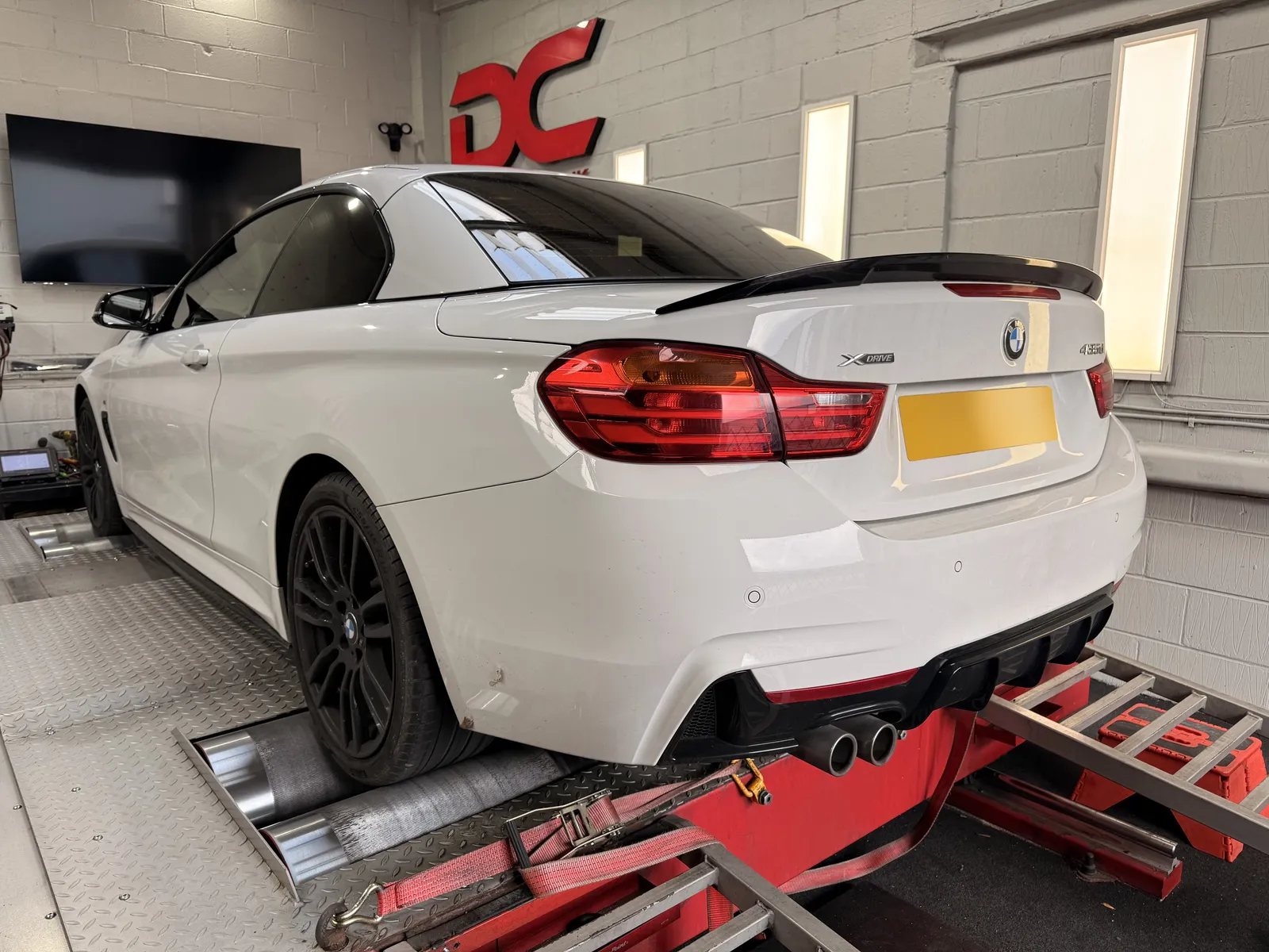 BMW 435d xDrive on the DC Remapping UK 4WD dyno