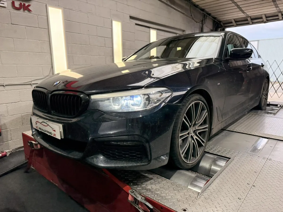 BMW 530d G-Series on the 4WD linked dyno at DC Remapping UK