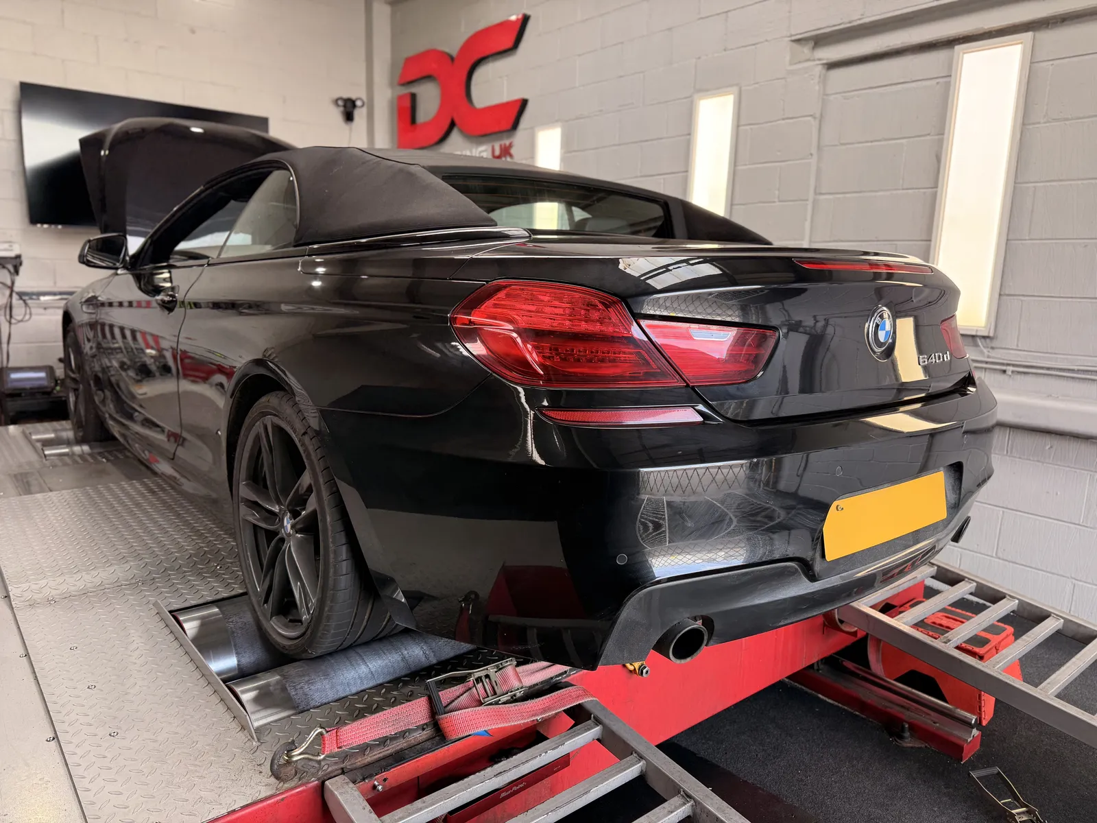BMW 640d Convertible on the DC Remapping UK 4WD dyno