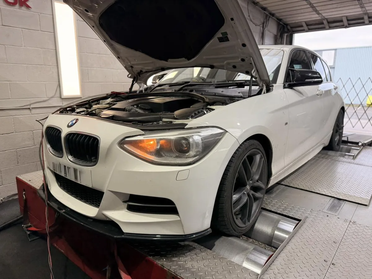 BMW M135i F20 on the 4WD linked dyno at DC Remapping UK