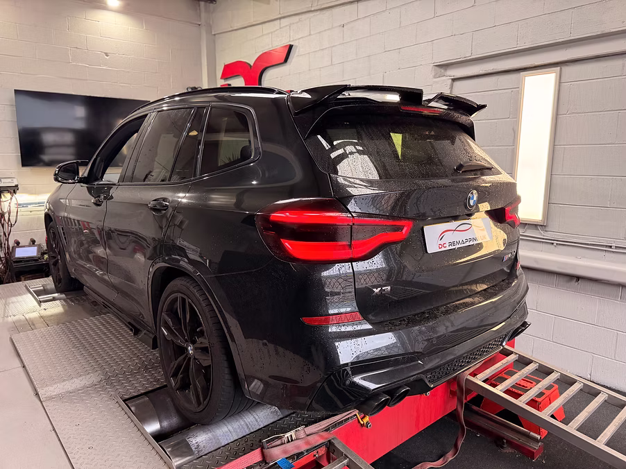BMW X3 on the rolling road dyno at DC Remapping UK