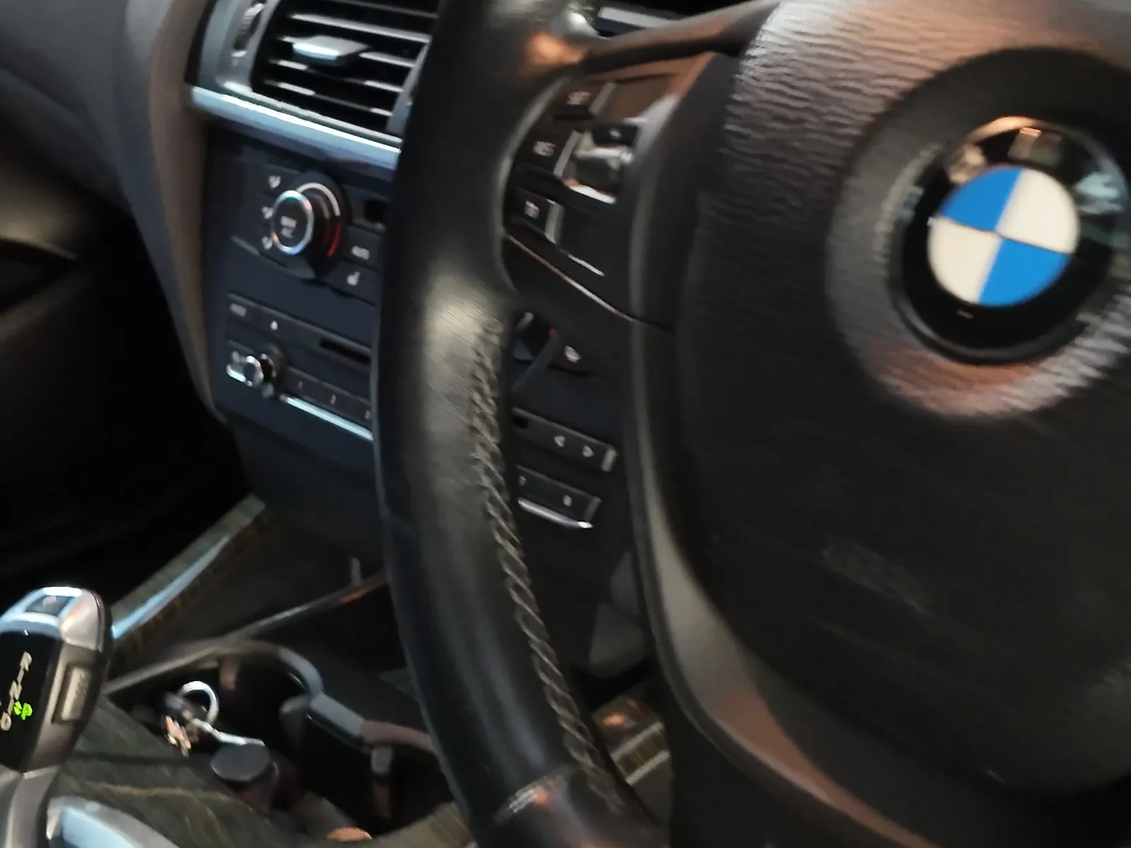 BMW X3 xDrive30d interior showing the ZF 8-speed selector