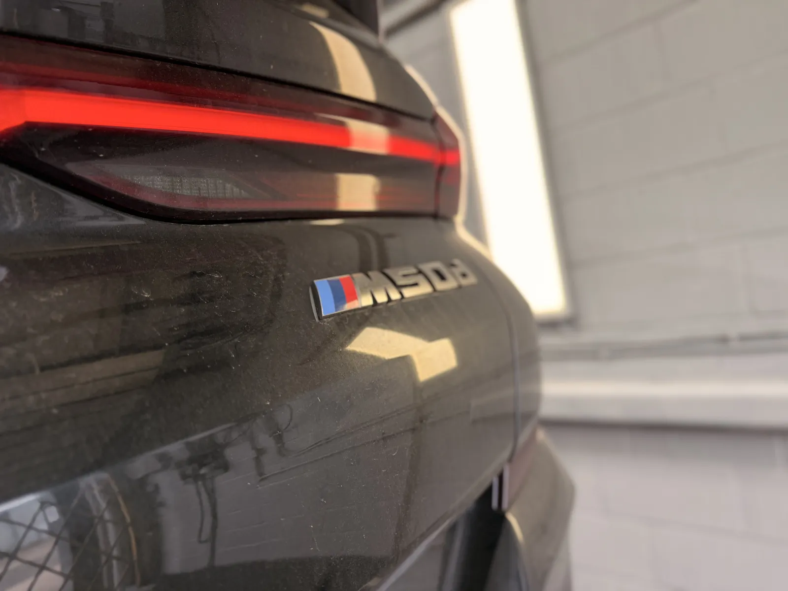 BMW X6 M50d M50d badge on the tailgate