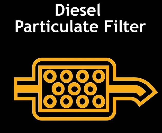 Diesel Particulate Filter warning light